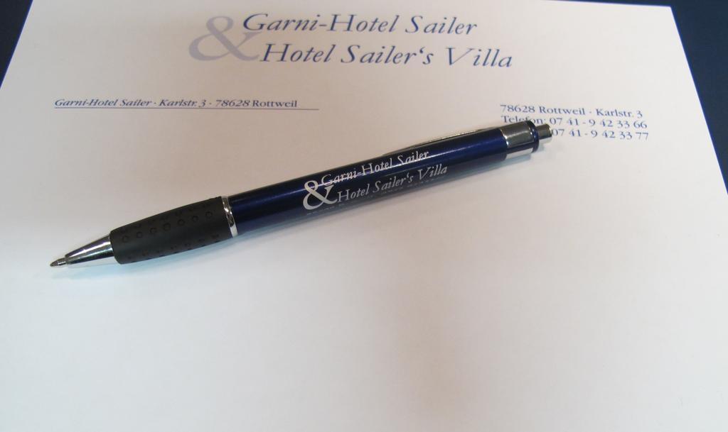 Garni-Hotel Sailer&Hotel Sailer´s Villa Rottweil Esterno foto